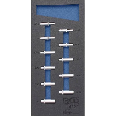 Insert de Servante d Atelier 1/3 - 11 pcs Douilles Longues 6,3 mm (1/4) Six Pans - Précision et Robustesse - D-Work