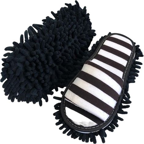 Chaussons serpillières paresseux pour sol, nettoyage et polissage rapides (39-42) (1/5)