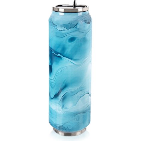 Thermobecher aus blauem Stahl, 700 ml