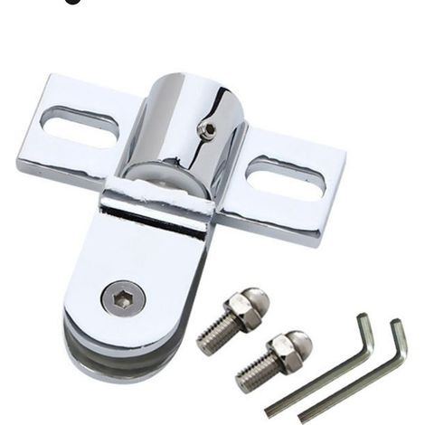 Glass Shower Door Pivot Hinge, Silver, 7.86cm (1/3)