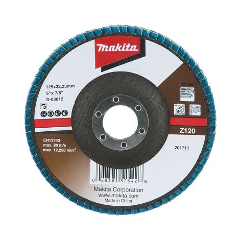 Meule-éventail Makita Economy type 125 mm Z120 10 unités