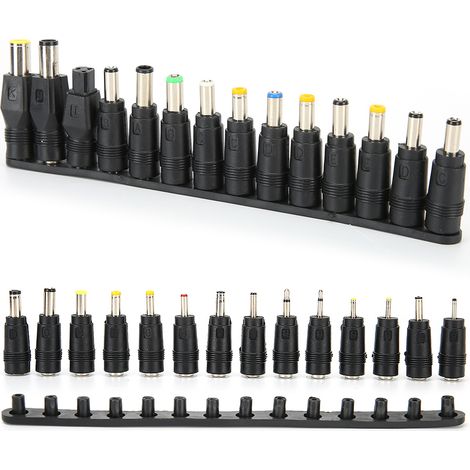 28 pièces adaptateurs secteur universel 5.5x2.1mm femelle pour chargeur PC portable (1/5)