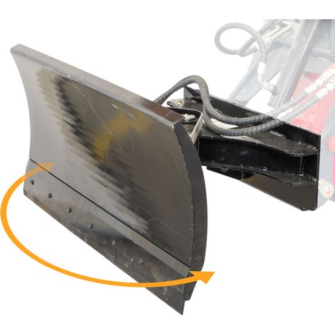 Mw Tools – Lame niveleuse 1100 mm – Inclinaison réglable 30° – Réglage hydraulique – Pour mini chargeurs – MLAC12