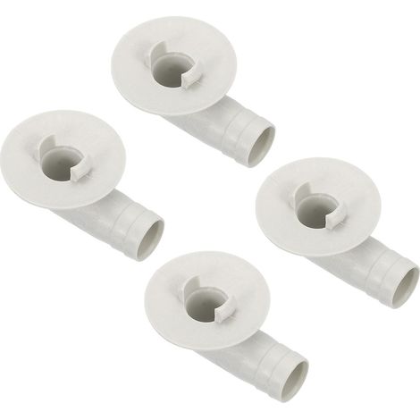 4 Pièces Raccords de Tuyau de Vidange pour Climatiseur 15mm Blanc (1/5)