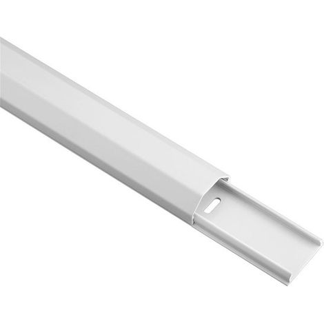 Goulotte de câbles en aluminium - 110 x 3,3 cm / blanc (1/5)