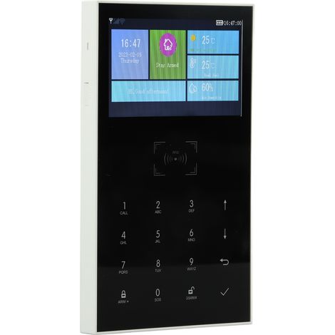 Système d'alarme sans fil WiFi DIY pour maison intelligente, clavier tactile, protection anti-intrusion, kit de sécurité domestique (1/5)