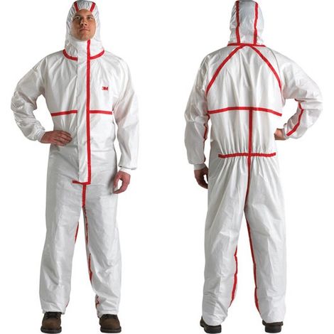 3M - Combinaison phytosanitaire a capuche blanc taille L