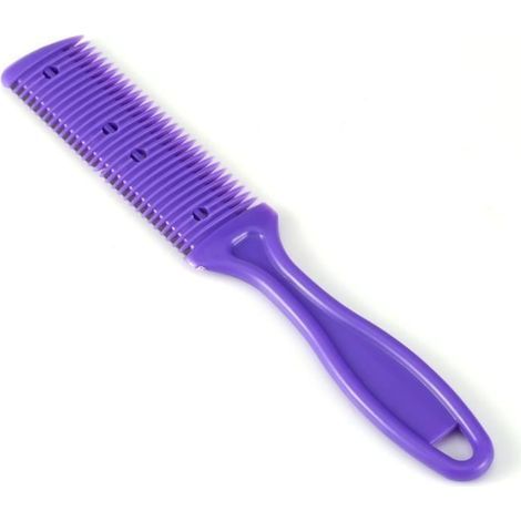Peigne cheveux éffileur double lames rasoir aide coupe cheveux (1/4)