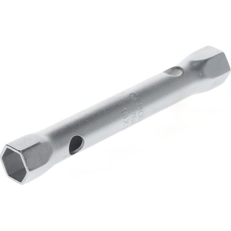 Gedore Chiave a tubo doppia, corpo cavo, esagonale 16x17 mm - 26 R 16x17 (1/4)