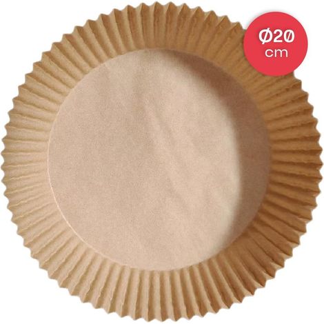 Papel para freidora de aire redondo Ø20cm (Pack de 100 unidades) (1/3)