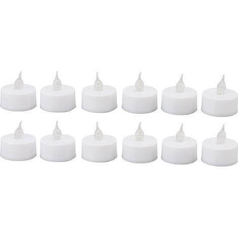 12 velas LED sin llama, luz cálida, diseño realista, para bodas, fiestas y decoración del hogar. (1/5)