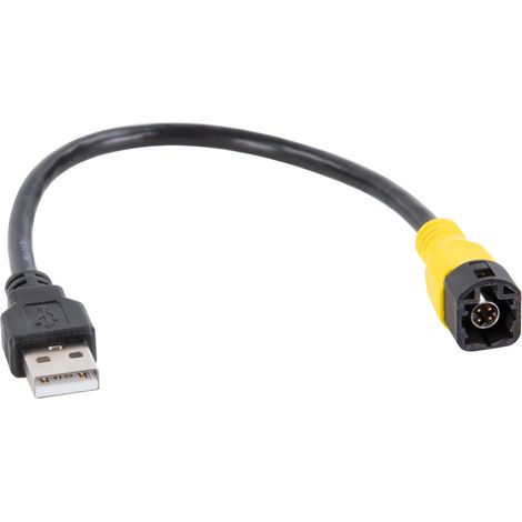 Adaptateur USB Compatible avec VW LVDS Jaune vers USB-A
