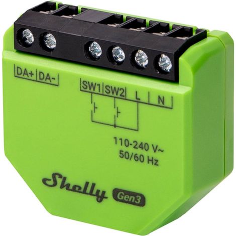 Shelly Shelly DALI Dimmer Gen3 Actionneur de gradation Bluetooth, Wi-Fi
