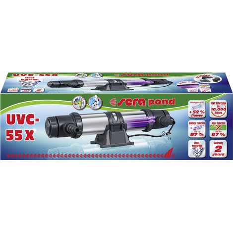 Sera Pond UVC-55X sterilizzatore in acciaio inox per laghetti