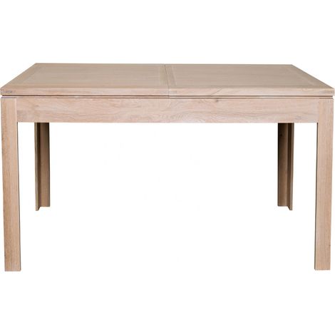 Table carrée extensible en chêne blanchi L140/200 - BOSTON (1/5)