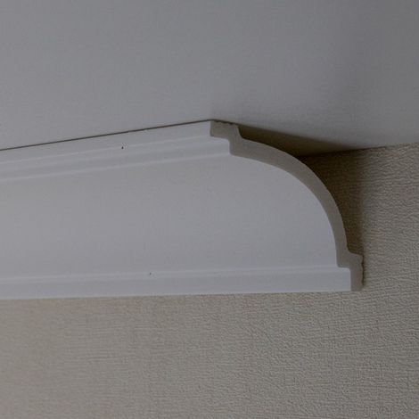 Deckenleiste / Stuckleiste "Costiera" von Wiesemann, aus hochfestem Polystyrol, stoßfest und wasserfest (1/5)