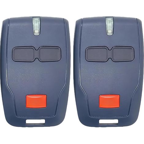 Applicable à Pack de 2 Télécommandes Garage Universelles 433 MHz à Code Tournant - 2 Canaux, Compatible Mitto 2, Kleio, Ghibli, TRC2 - Remplacement pour Portail et Porte de Garage, Sécurisé et Grogram (1/5)