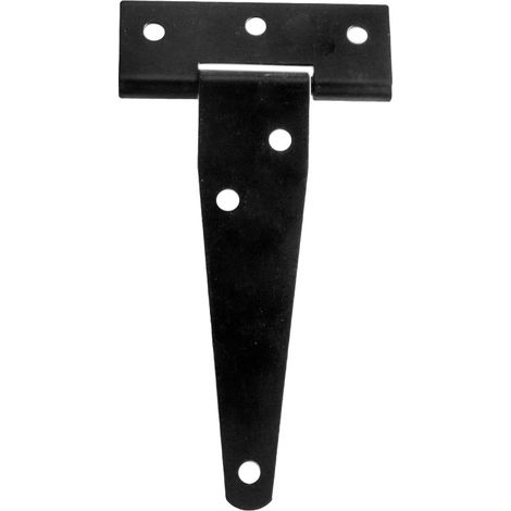 SHINING HOUSE Stück schwarze T-förmige Scharniere, Gartentorscharniere, Scheunentorscharniere, Klappscharniere mit Schrauben, 120 x 64 mm (1/4)
