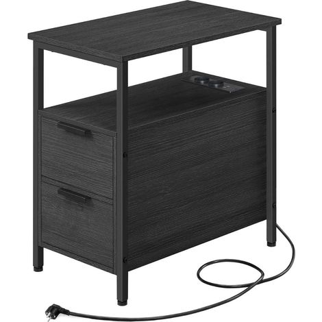 CALICOSY - Bout de canapé connecté avec 2 tiroirs - H60 cm (1/6)
