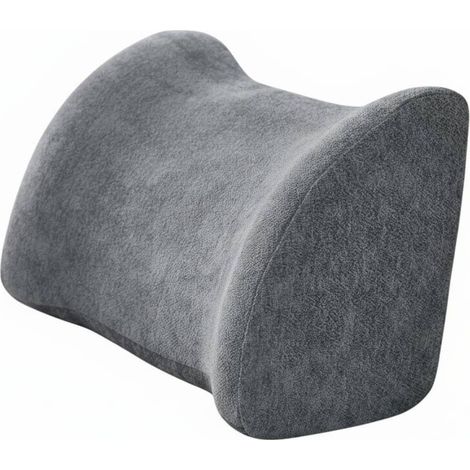 Chenille Sofa Cushion, Lumbar Support Pillow, Back and Head Support, Soft, Wear-Resistant Fabric, Elastic Foam, Back Support, Dark Grey, 50cm High (1/5)