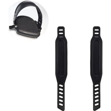 Correas para pedales，Correas para pedales de 31 cm，Juego de correas para pedales de bicicleta estática，Correas para bicicleta (1/4)