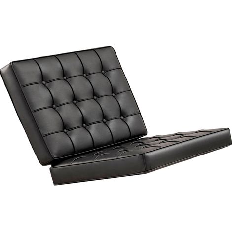 Juego de cojines Silla de diseño Berlín - Negro (1/4)