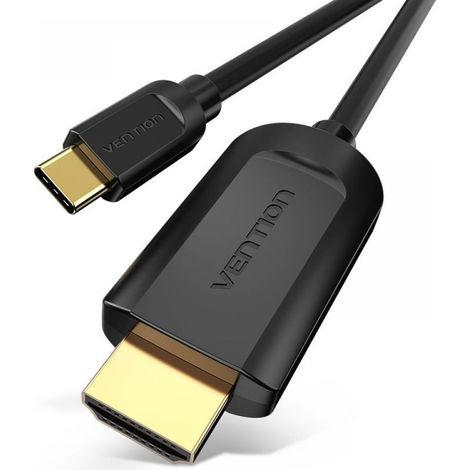 Adaptateur Type-C Vers Hdmi - Câble Usb C Hdmi 2 M - Pour Téléphone Portable Ordinateur Portable Tv Projecteur - 1 Pièce (1/5)