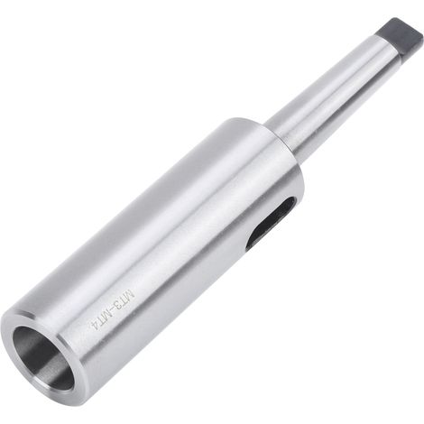 Adaptateur de douille de perçage conique en acier, utilisé pour le fraisage de réducteurs de diamètre étendu MT3-MT4 sur tours. (1/5)