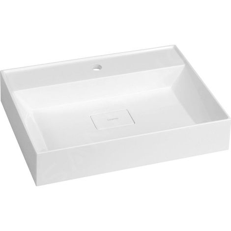 Sapho Godiva - Lavabo 580x440 mm, sans trop-plein, trou pour robinetterie, blanc GU058 (1/5)