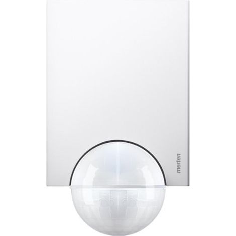 Schneider Electric Merten Argus 565219 - Rilevatore di movimento per interni ed esterni, 220 Basic, IP55, 360 gradi, colore bianco polare