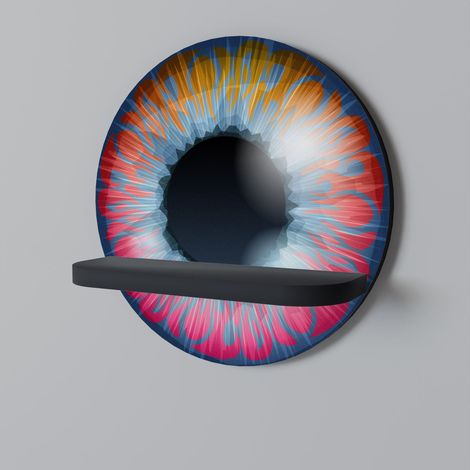 FANTASY EYE Rundes Regal Schwarz (1/5)
