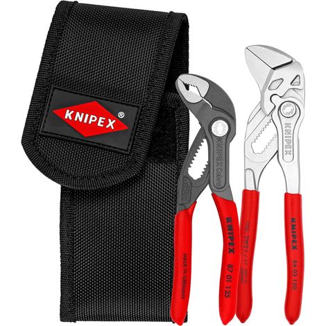 Draper 06076 KNIPEX 00 20 72 V01 Mini Pliers Set In Belt Tool Pouch