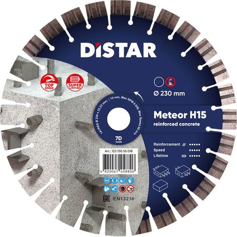 DISTAR TARCZA DIAMENTOWA METEOR H15 230 x 2,6/1,6 x 22,23mm