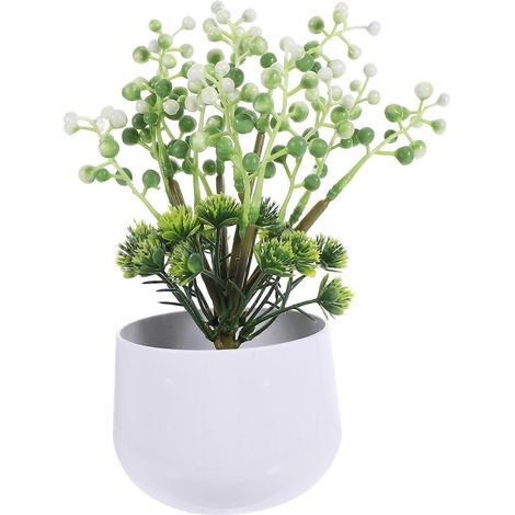 Künstliche Topfpflanze, künstliche Topfblume, Bonsai-Dekoration – 21 x 12 cm (1/4)