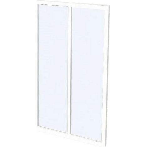 Vetrata stile industriale 60 x 105 cm in Alluminio termolaccato Bianco - BAYVIEW