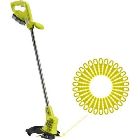 Lame Coupe Bordure - Plastique Dentelé - Longueur 70 mm - Compatible Ryobi RAC155 RAC157 RAC158 - 100 Pièces (1/5)