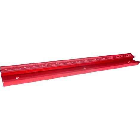 Rail en T 45 avec graduation mm/pouce, en alliage rouge, pour scie à main, table d'établi, outils de bricolage (1/5)