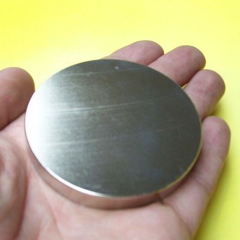 Neodym Power Magnet N45 rund 80x10 mm hoch 300 kg SUPERMAGNET