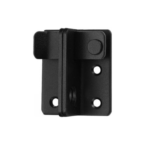 serratura per porta scorrevole in acciaio inossidabile nero, chiavistello, catenaccio per porta a battente con viti per porte, finestre, armadi e giardini (1/5)