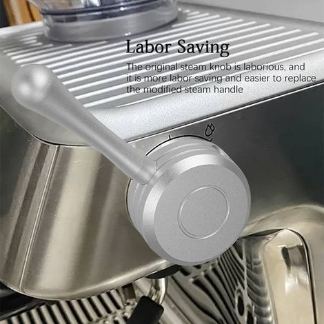 piece. Color: silver. Material: aluminum alloy. Steam switch with external handle, modified pull rod, no disassembly required. (1/5)