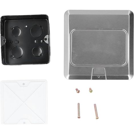 Prise de terre, boîte de sortie de sol intégrée Standard en acier inoxydable, avec outil d'installation AC (1/5)