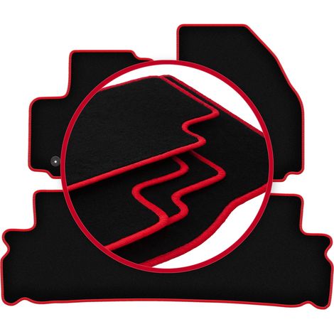 Alfombrillas CARLUX-RED para Ford S-MAX MK1 monovolumen (2006-2012) (1/5)