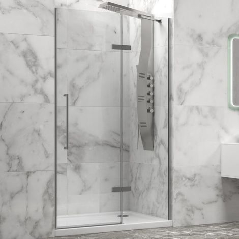 Porta doccia battente 70cm con laterale fisso KT4000 kamalu