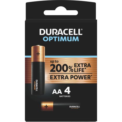 Duracell PILA ACALINA OPTIMUM MN1500 STILO 4 PZ. 1,5V