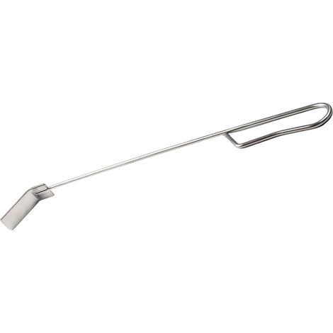 1 Râteau à cendres, Acier inoxydable, 45,7 cm, Poignée métallique, Crochet de suspension, Pour barbecue Kamado et gril à œufs (1/5)