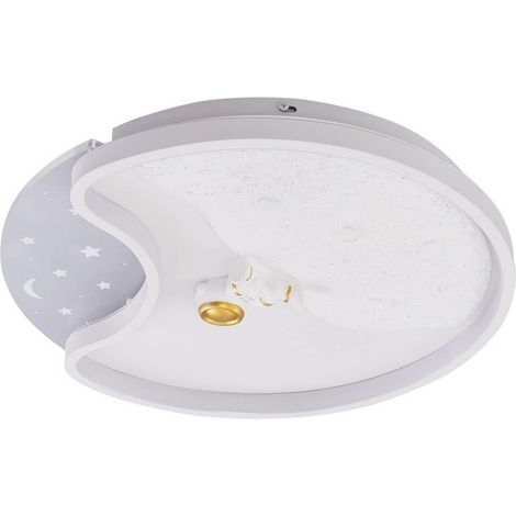 Lindby LED 'Kosmo' in Bianco da Plastica