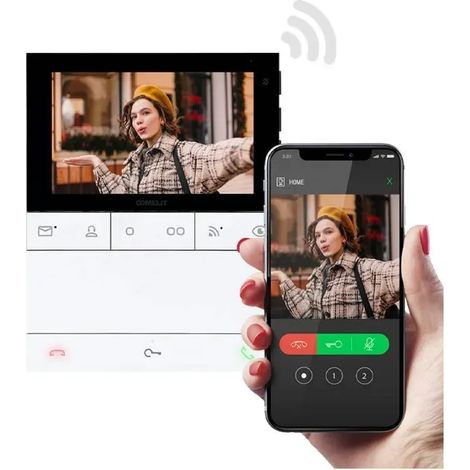 Videocitofono People Vivavoce Wi-Fi 5. S ( Comelit Cod. Pl6741 )