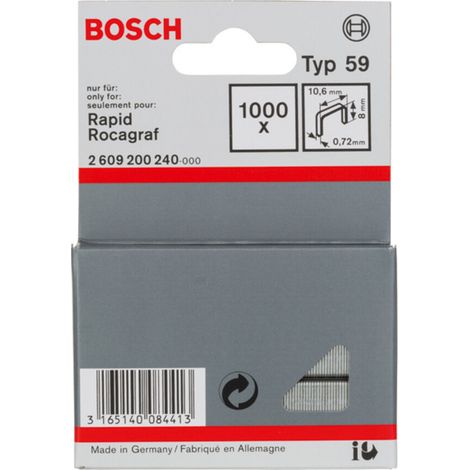 Bosch Feindrahtklammer Typ 59 10,6 x 0,72 x 8 mm