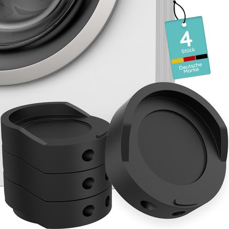 Amortiguadores para lavadora [4 piezas] - Amortiguadores de vibración para lavadoras / Pies antivibración - Pies de goma antideslizantes y silenciosos para lavadoras y superficies. (1/5)