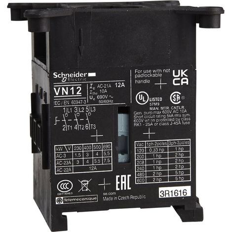 Blocco base sezionatore-interruttore TeSys Mini Vario 3P 12A - VN12